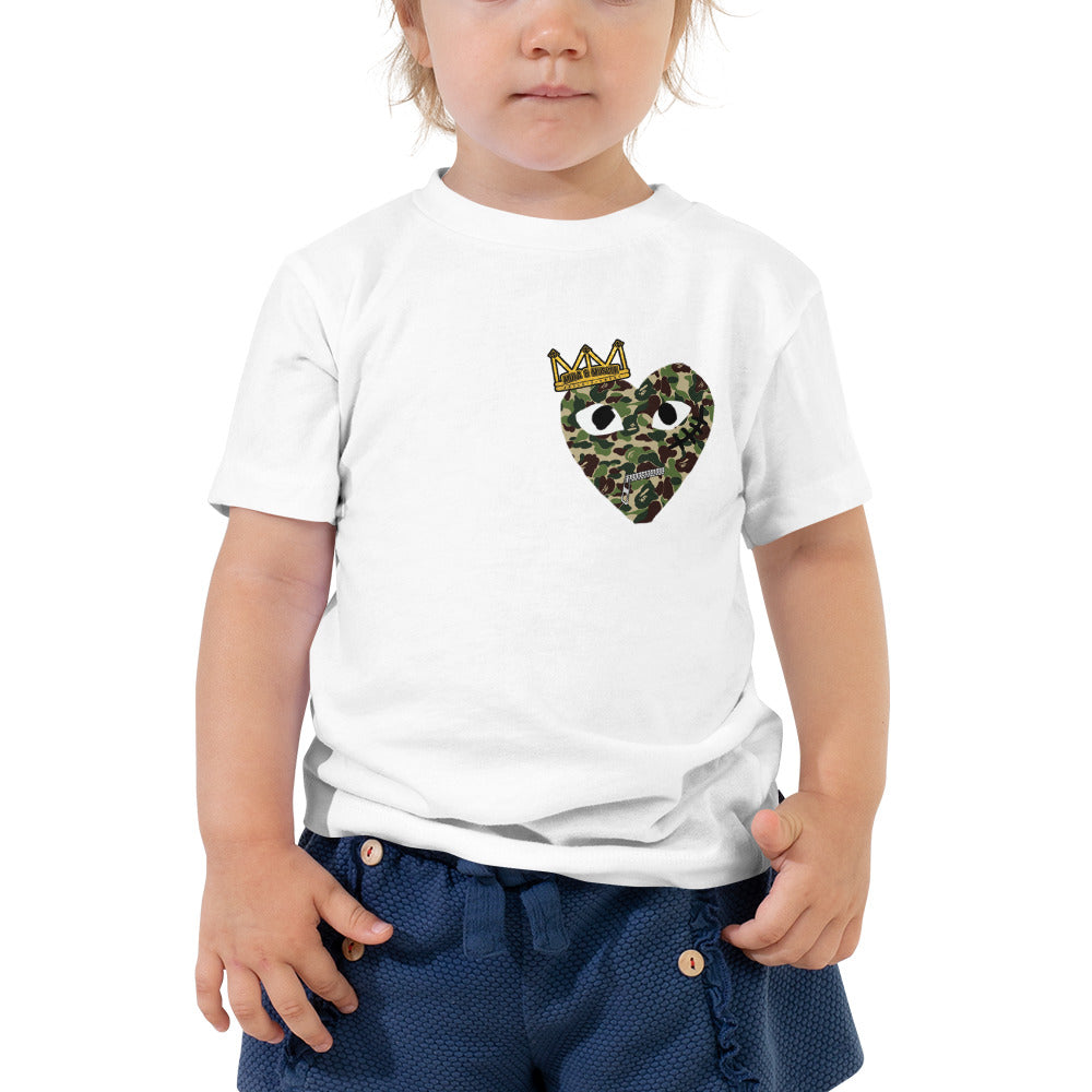 Camo Heartless Toddler Short Sleeve Tee